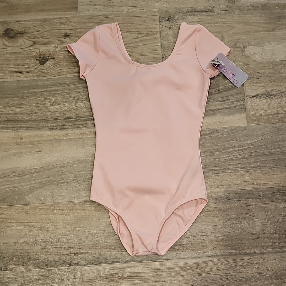 Pink Short Sleeve Leotard